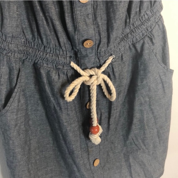 Sleeveless Blue Derek Heart cotton tied dress! - Picture 2 of 7